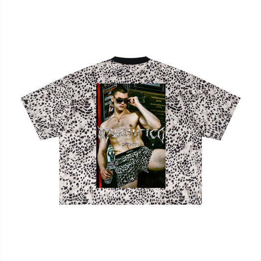Unisex Leopard Print Boxy T-Shirt