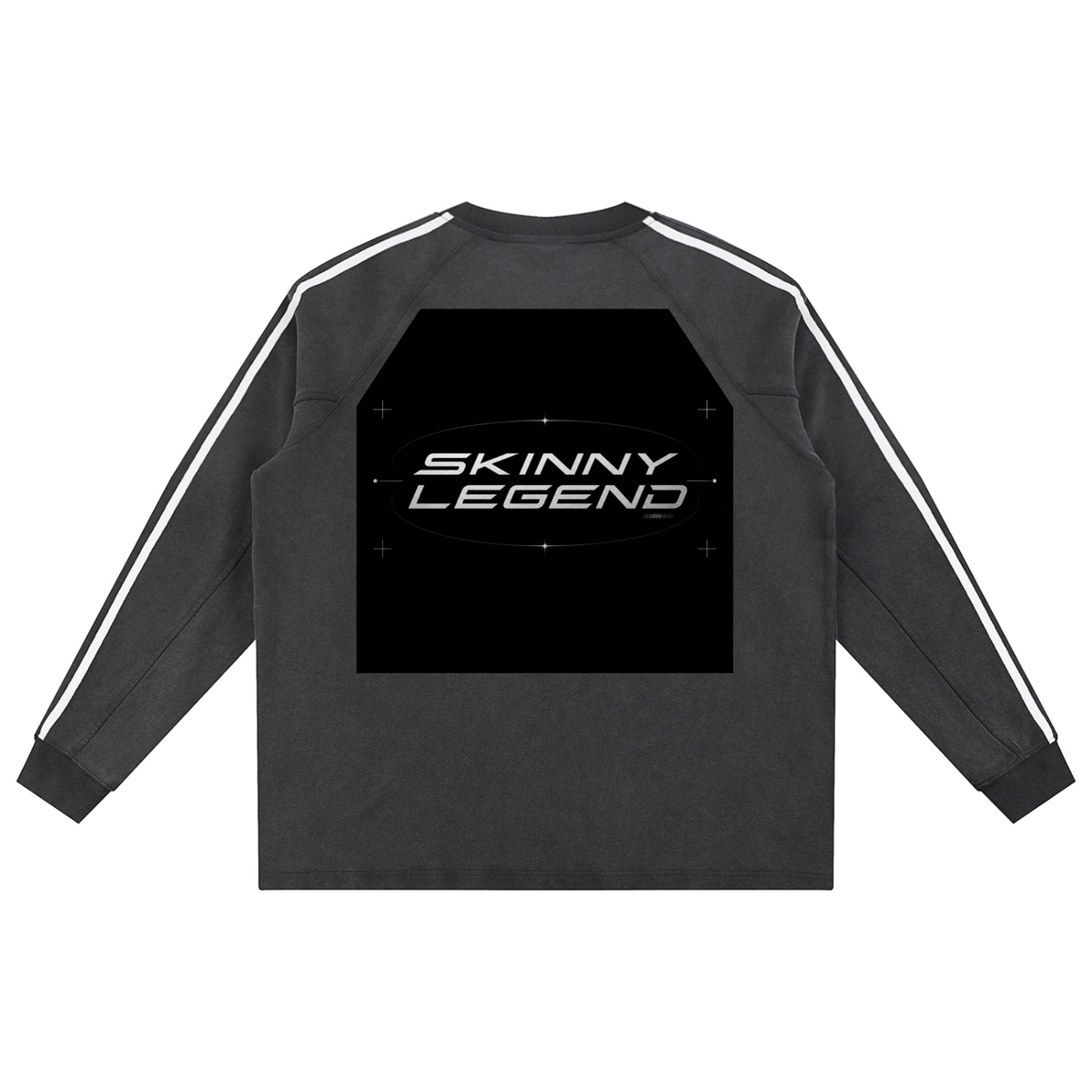 Snow Washed Contrast Tape Sweatshirt