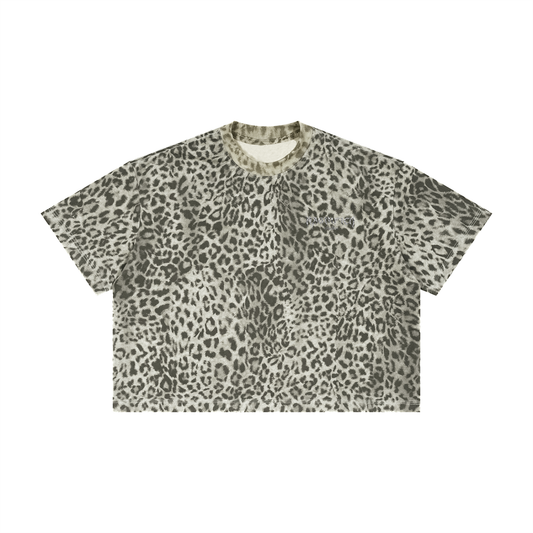 Unisex Leopard Print Boxy T-Shirt