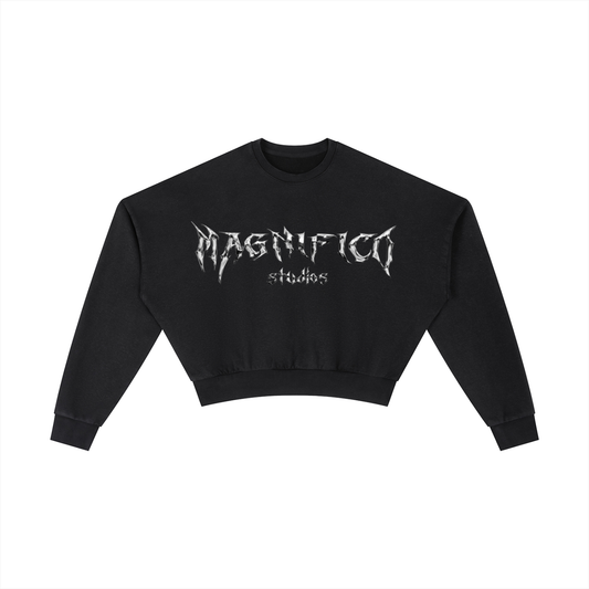 Vintage Washed Cropped Sweatshirt