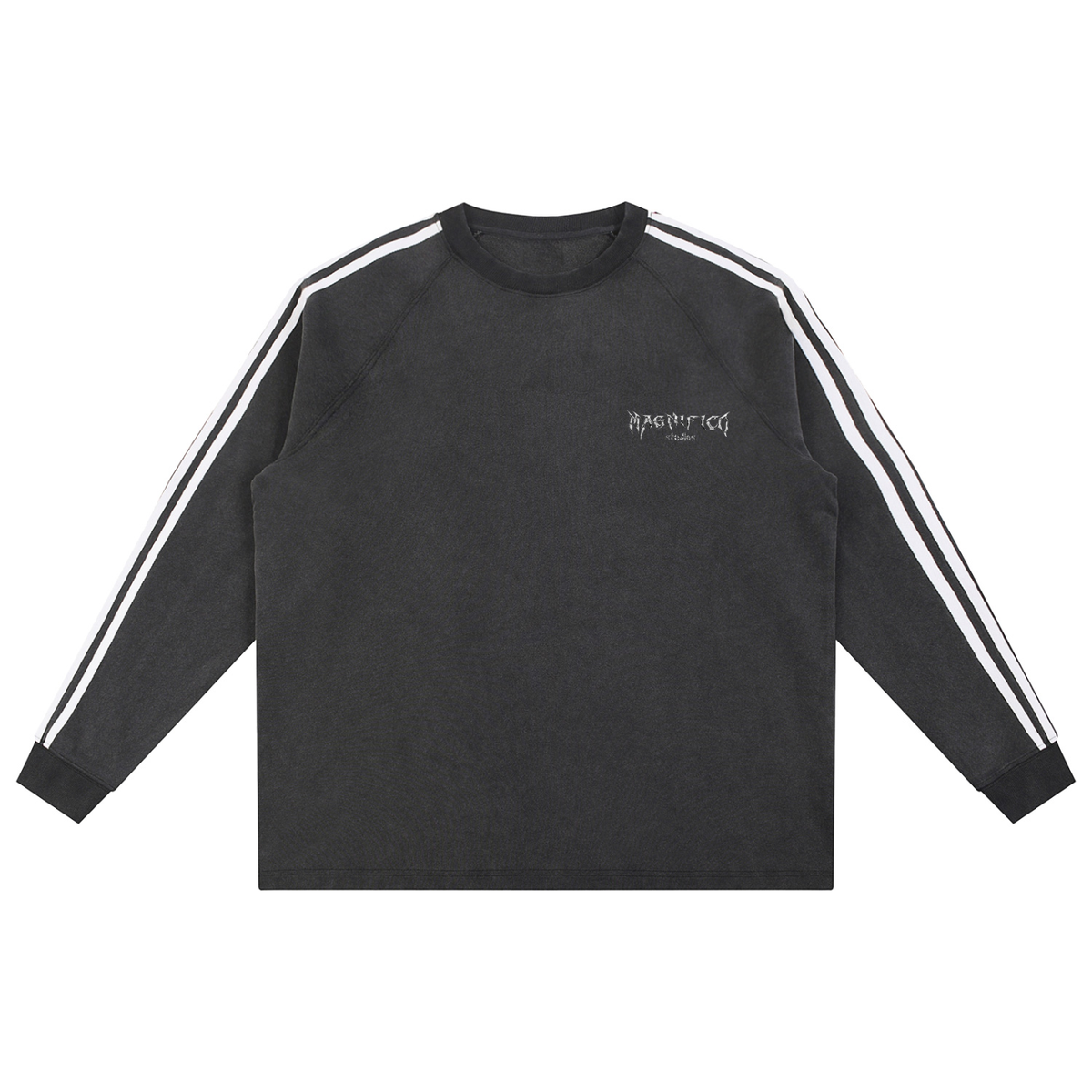 Snow Washed Contrast Tape Sweatshirt