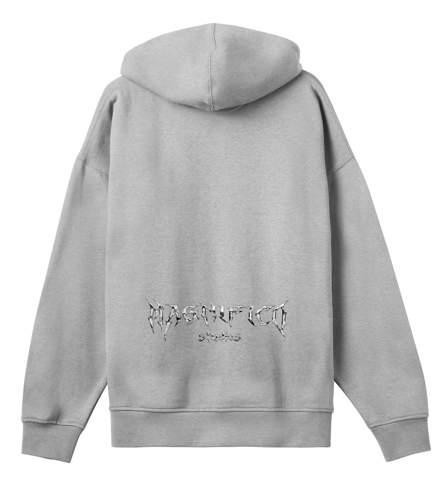 MAGNIFICO STUDIOS HOODIE - GREY & OFF BLACK