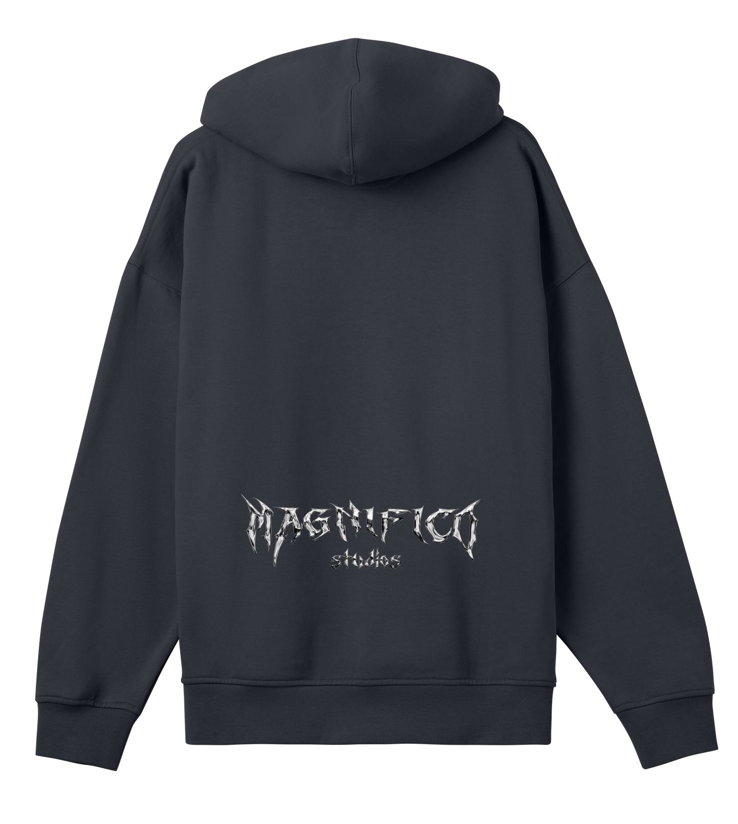 MAGNIFICO STUDIOS HOODIE - GREY & OFF BLACK